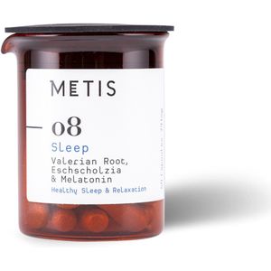 Metis Sleep 08 Start - Natuurlijke Slaapmiddel Zonder Gewenning voor Beter Doorslapen en Minder Wakker Worden Gedurende de Nacht met een Hoge Dosis Melatonine, Vitamine B6 en Valeriaanwortel - 40 Capsules