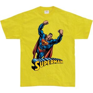 Superman Flying T-Shirt - Small - Geel