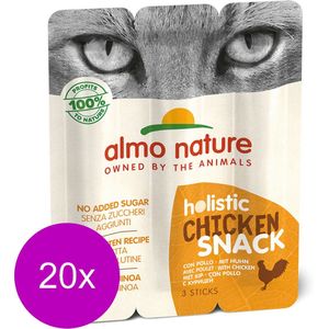 Almo Nature Holistic Snack Kat 3x5 g - Kattensnack - 20 x Kip