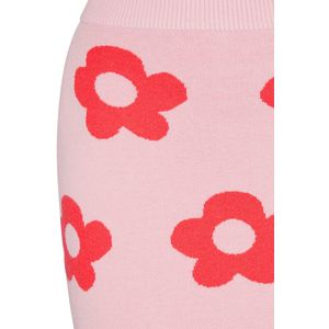 MYMO - Rok - Rosa / Merlot - Minirok - Bloemenprint - Slanke Pasvorm