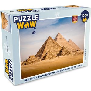 Puzzel Het grote Piramidecomplex van Giza in Egypte - Legpuzzel - Puzzel 1000 stukjes volwassenen