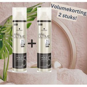Haarlak Amino Q - Ultime Styliste - Ultra Sterk - 5 - Micro Styler Technologie - 48H Hold - Haarmousse - Styling Foam - Volume Mousse - Styling Mousse - Schwarzkopf - Volumekorting - 2 stuks
