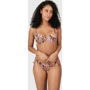 Brunotti Siera-Sakai Dames Molded Beugel Bikini Set - Bruin, Oranje, Roze - 34C