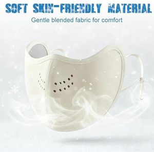 2 stuks unisex verstelbaar ademend warm gezichtsmasker, wasbaar voor gebruik in de winter, warm en winddicht, uitgebreide oogbedekking