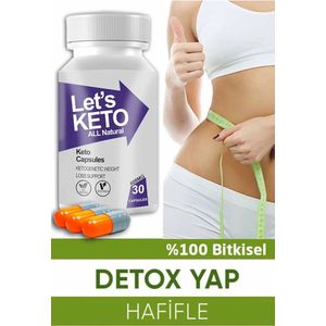 Keto Slim Let's Keto Herbal Slimming Capsule Detox Form 30 Capsules Ketoburn Voedingssupplement 400 mg