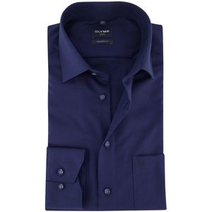 OLYMP - Luxor - Businessoverhemd - Marine - Modern Fit - New-Kent Kraag