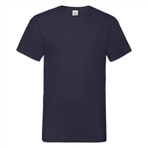 Fruit Of The Loom - 5 Stuks Valueweight T-Shirts V-Hals - Blauw - 4XL