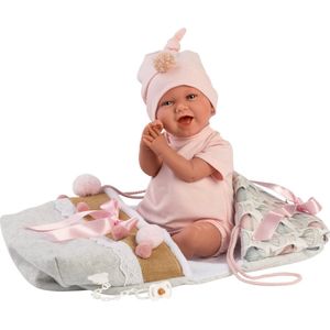 Llorens babypop 42 cm met geluid kleding en speen