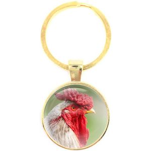 Sleutelhanger Glas - Haan