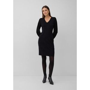 Jurk - Cocktailjurk - Viskosemix - V-Ausschnitt - Korte Lengte