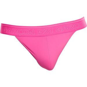 Garçon Thong Neon Pink - MAAT M - Heren Ondergoed - String voor Man - Mannen Thong