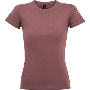 SOLS Dames/dames Imperial Heavy Short Sleeve T-Shirt (Oud Roze)