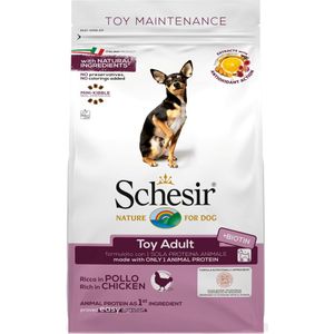 8x Schesir Hondenvoer Dry Toy Kip 800 gr