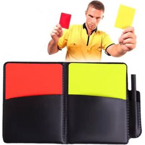 CHPN - Scheidsrechterset - Set met scheidsrechter kaarten en fluitje - Rode kaart - Gele kaart - Scheidsrechter accessoires - Wedstrijd fluiten