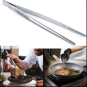 CHPN - Keukenpincet - Groot pincet - Kookpincet - Voor precisie koken - RVS - 21CM - Pincet voor opmaken van een bord - Chef - Kok