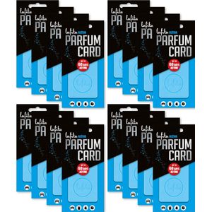 Lafita Parfum Card Alésia - Luchtverfrisser - 16 stuks - Lichtblauw - Kruidig & Houtig