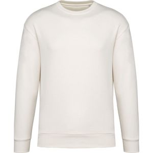 Native Spirit Ecologische uniseks sweater met ronde hals en afhangende mouwen in geborsteld fleece NS435 - Ivory - XXS