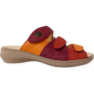 Think! Slipper Camilla 3-000078-5110 Paars Rood Oranje Fire Combi