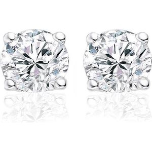 Silventi 921166005 Zilveren Oorstekers Rond 5mm - Zilverkleurig