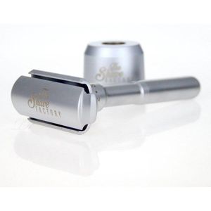 TSF Dubbelzijdig Scheermes inc 5 Titanium Astra Mesjes, Double Edge Razor, Klassiek Scheermes, Ouderwets Scheermes