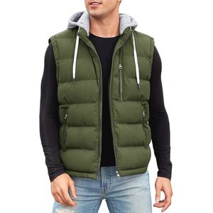 Waterafstotend Gewatteerd Gilet voor Heren met Capuchon – Lichtgewicht en Winddicht Vest voor Winter