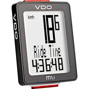 VDO M1.1 WR - Fietscomputer - Bedraad -Zwart