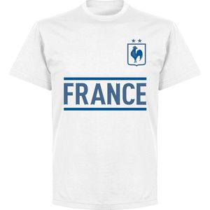 Frankrijk Team T-Shirt - Wit - Kinderen - 152