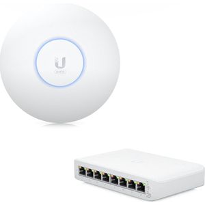 Ubiquiti UniFi 6+ accespoint incl. UniFi Lite 8 Netwerkswitch