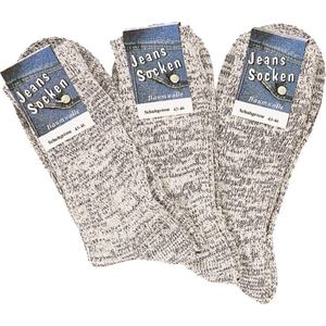 3 paar jeans sokken beige Salvus Maat 35-38