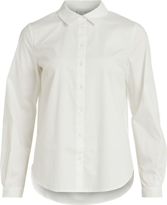 Vila - Vigimas L/s Shirt/su - Blouse - Cloud Dancer - Dames