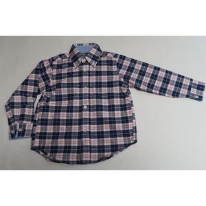 Overhemd - Jongens - Geruit - Marine , Wit , rood - 2 jaar 92