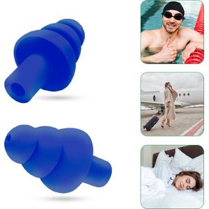 Vardaan Oordoppen Blauw - Earplugs - Gehoorbescherming - Partyplugs - Snurken - Slapen - Herbruikbaar - In handig bewaardoosje - Blauw