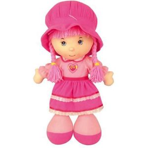 Qweenie Dolls - Lappenpop - Pop - Meisje - Roze - 60 cm - L