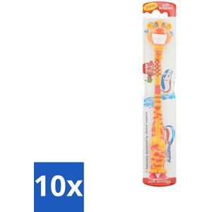 Aquafresh Tandenborstel voor Melktanden - 4 Kleuren - Zachte Borstelkop - Bulkverpakking - 10 stuks