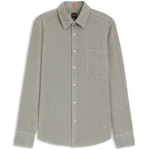 BOSS - Relegant - Overhemd - Groen - Corduroy