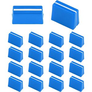Allecto Plus - 16 stuks Faderkappen Kunststof Mixerschuifregelaars - Blauw - Geschikt voor diverse Pioneer DJM mixers, Eenvoudig te Installeren
