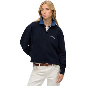 Superdry - Athletic Essential Graphic - Sweatshirt - Blauw - Oversized Pasvorm