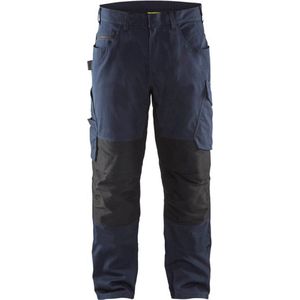 Blaklader Service werkbroek met stretch zonder spijkerzakken 1495-1330 - Donker marineblauw/Zwart - C156