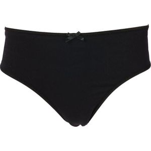 RJ Bodywear Pure Color dames maxi string - zwart - Maat: 4XL