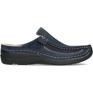 Wolky Shoe > Heren > Comfortschoenen Roll Slide men blauw nubuck