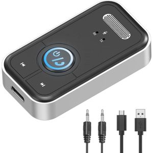 White-Label® Bluetooth Receiver Aux - Ontvanger - Carkit - Zwart