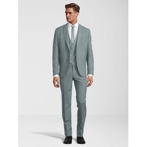 Steffen Klein - Driedelig Pak - Marineblauw - Slim Fit - Met Vest