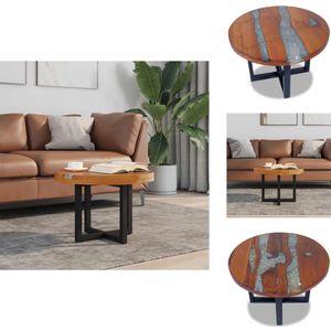 vidaXL Salontafel - Salontafels - Tafel - Tafels - Salontafel massief teakhout hars 60 cm