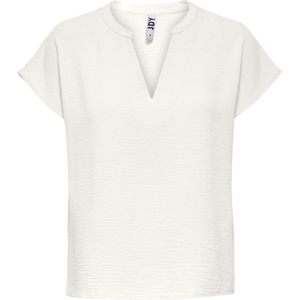 Jacqueline de Yong T-shirt Jdylion S/s Top Wvn Noos 15249287 Cloud Dancer Dames Maat - 40