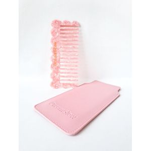 DreamGlow Marble Kam – Acetaat – Duurzaam & Antistatisch – Roze