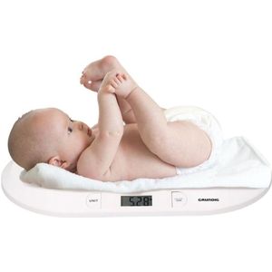 Grundig Digitale Babyweegschaal – Nauwkeurige Baby Weegschaal tot 20 kg – Ook Geschikt als Dierenweegschaal – Met Lcd-Scherm, Automatische Uitschakeling en Eenheidskeuze