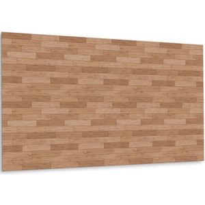 Tulup PVC Wandpaneel - Houten Vloer Vinyl Wandpaneel - 100 cm x 50 cm - Bruin Vinyl Wandpaneel - 1 stuk - PVC Wandpaneel - Industrieel Muurpaneel - Vinyl Wandbekleding - Plaktegels Keuken en Badkamer