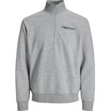 JJ Rebel - JREBZACK - Sweatshirt - Grijs Gemêleerd/Zwart