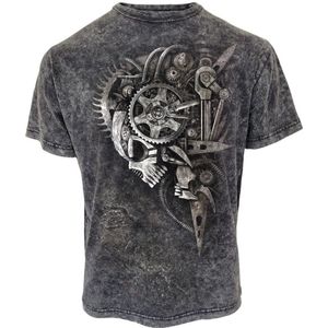 Spiral Diesel Punk - Acid Wash T-Shirt Heren T-shirt - grijs - XXL