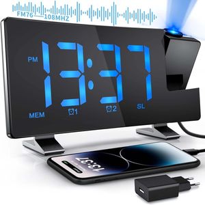 Lexium wekkerradio op netstroom - wekkerradio - wekker - wekkerradio's - wekkerradio met projectie